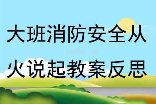 大班消防安全《從火說(shuō)起》教案反思 點(diǎn)燃安全意識(shí)，守護(hù)童年平安